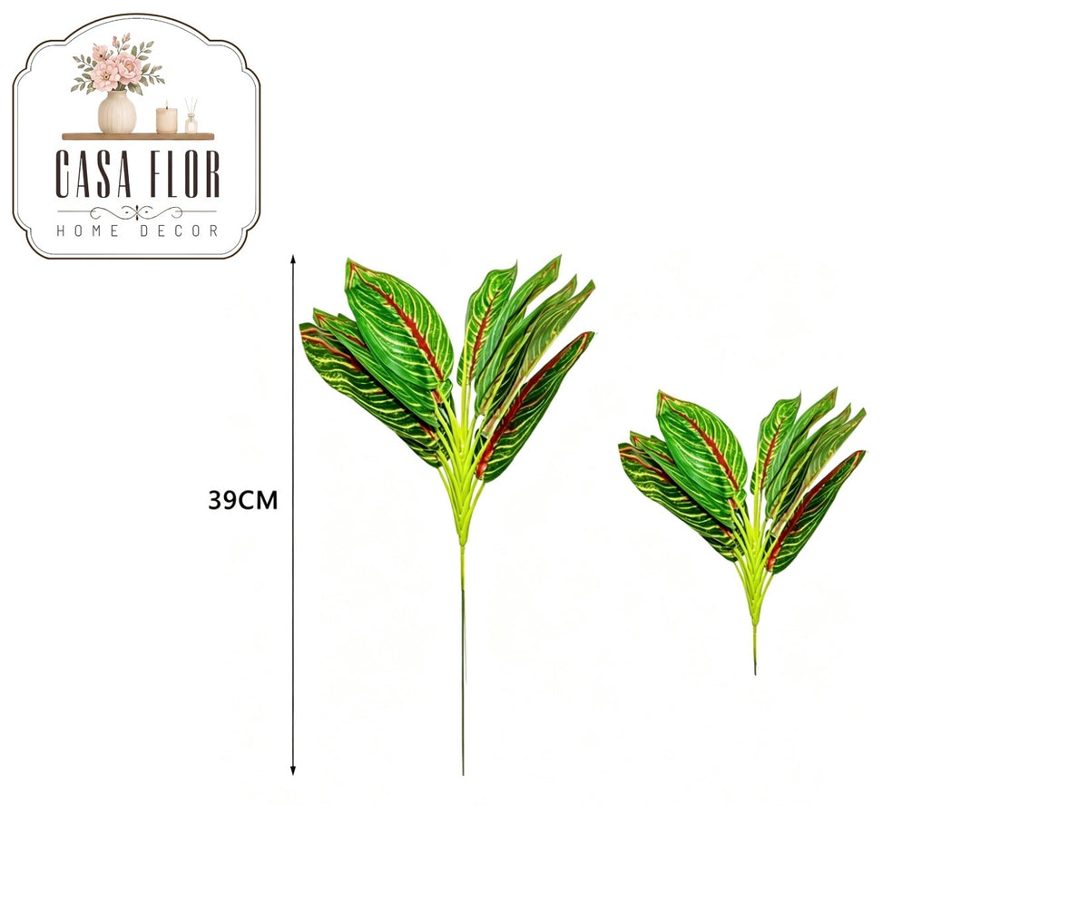 Hoja artificial caladium #295804