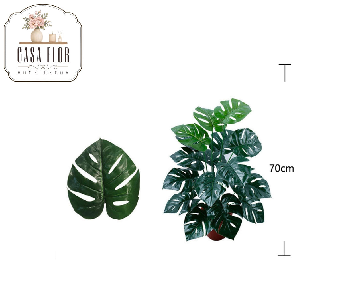 Hoja artificial monstera #206480