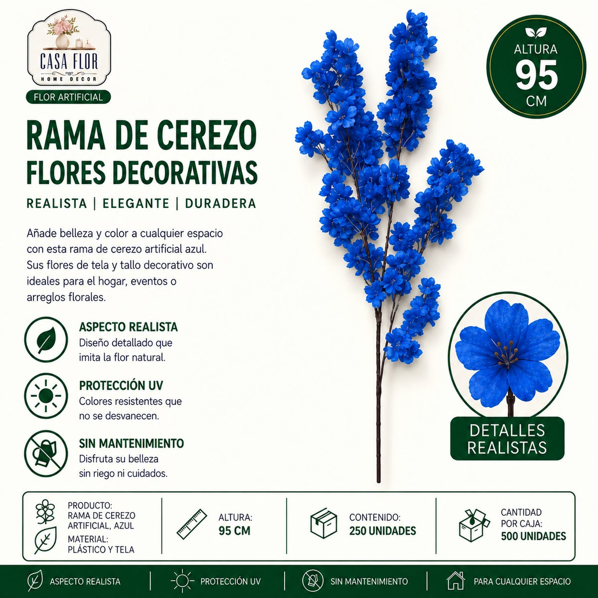 Flor artificial cerezo NT-38390 - NT-38392