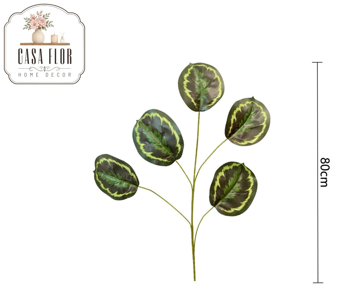 Hoja artificial calathea medallion #358172