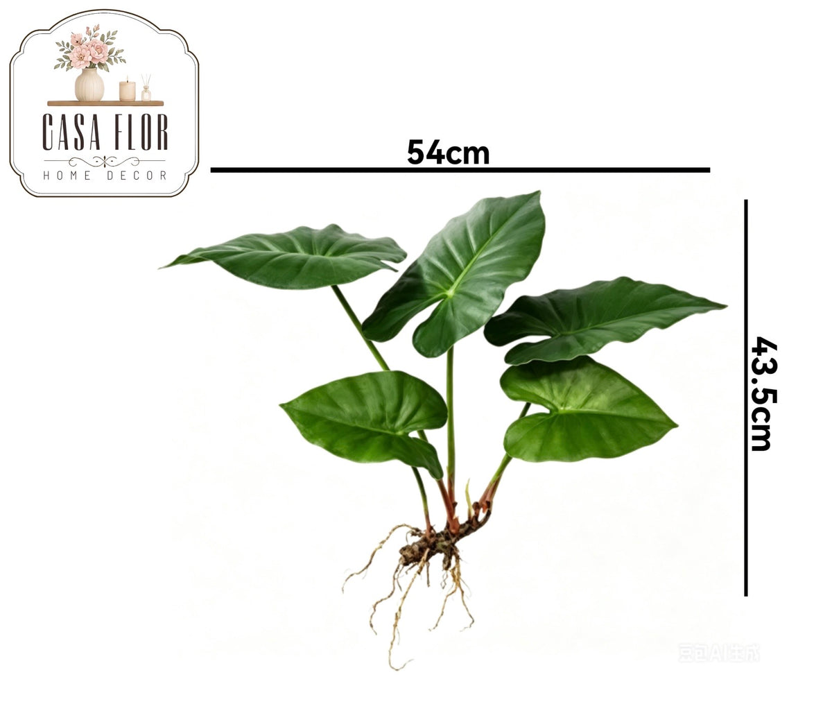 Hoja artificial caladium #260550