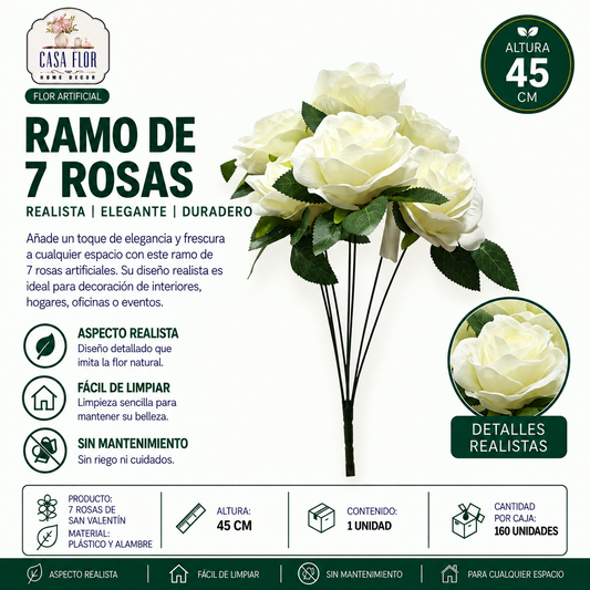 Flor artificial rosa NT-38244 - NT-38246