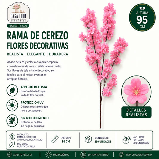 Flor artificial cerezo NT-38390 - NT-38392