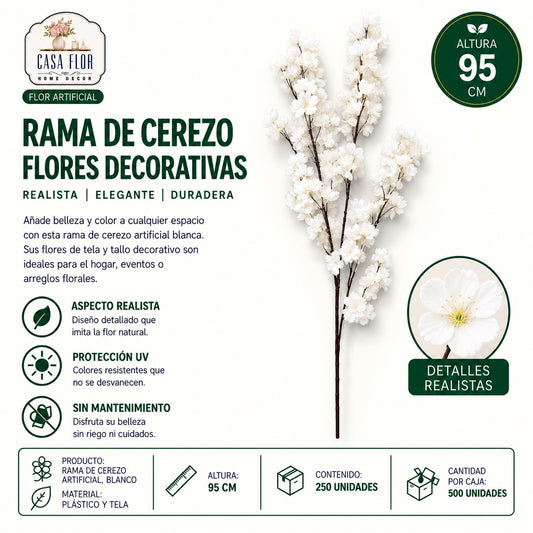 Flor artificial cerezo NT-38390 - NT-38392