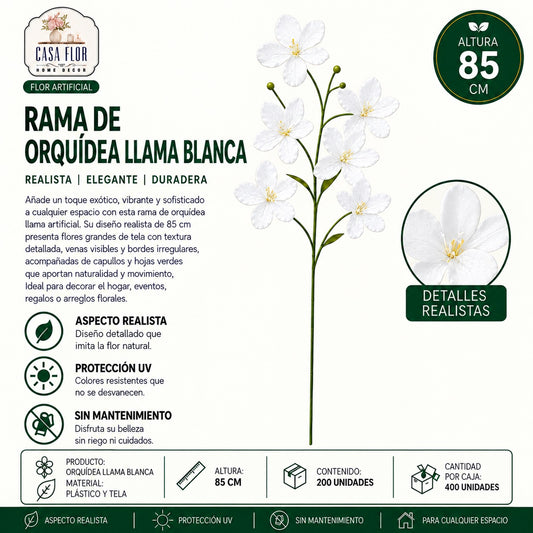 Flor artificial orquidia llama NT-38412 - NT-38415