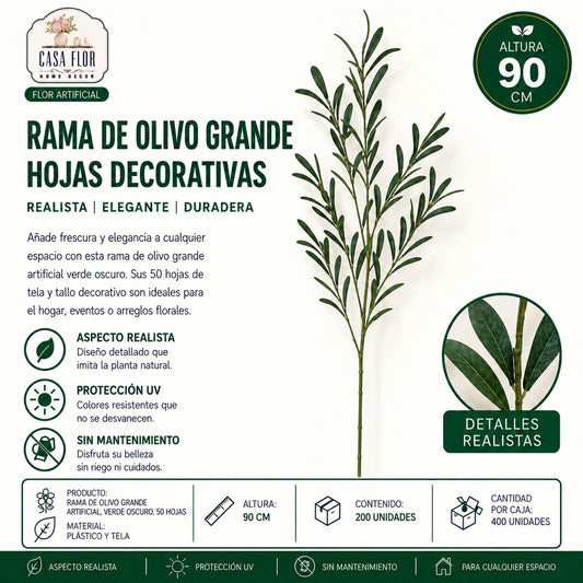 Hoja artificial olivo NT-38429 - NT-38430