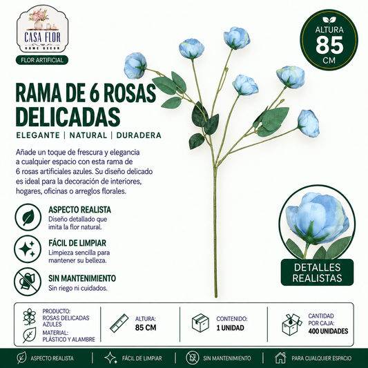 Flor artificial rosa NT-38541 - NT-38545