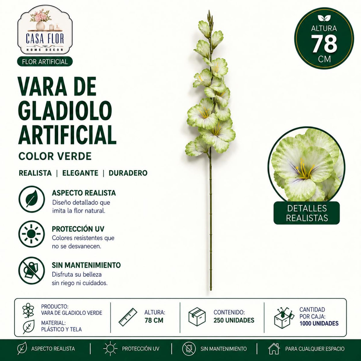 Flor artificial gladiolo NT-38241 - NT-38243