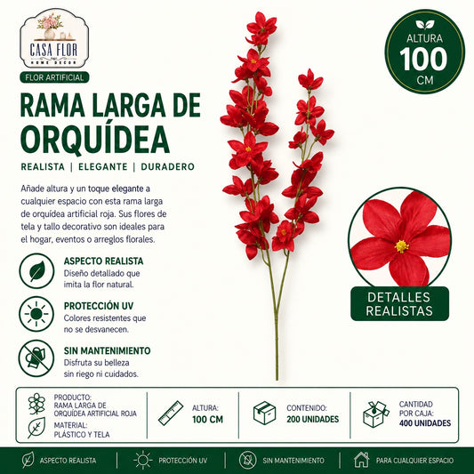 Flor artificial orquidea NT-38611 - NT-38615
