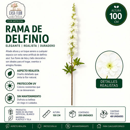Flor artificial delfinio NT-38616 - NT38622