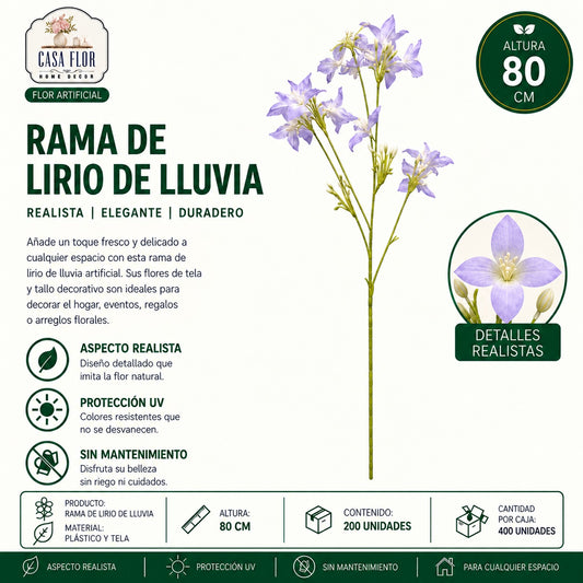 Flor artificial lirio de lluvia NT-38629 - NT-38634