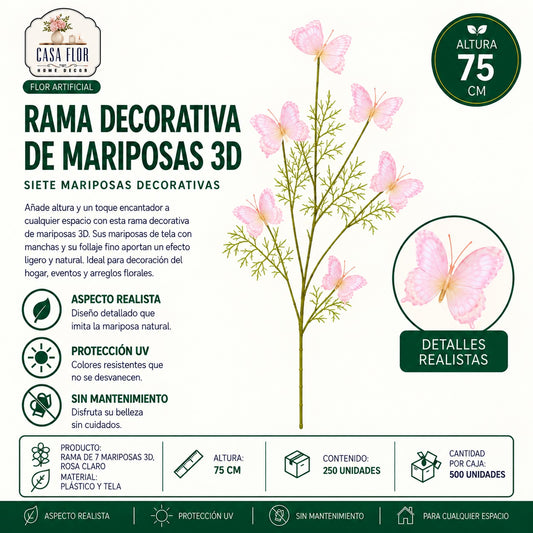 Flor artificial mariposa NT-38635 - NT-38641